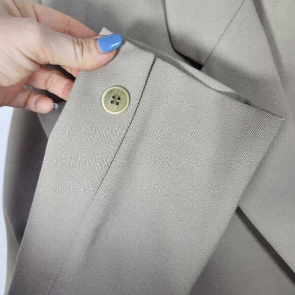 JAEGER Vintage Neutral Tan Wool Blend Blazer Jacket 10 - Picture 5 of 10